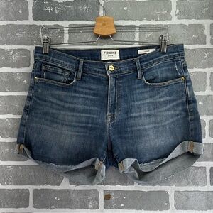 Frame Medium Wash Le Cutoff Jean Shorts Size 30